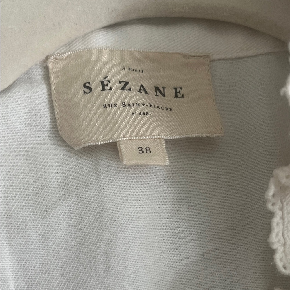 Sezane White Floral Embroidered Dress - Picture 2 of 4